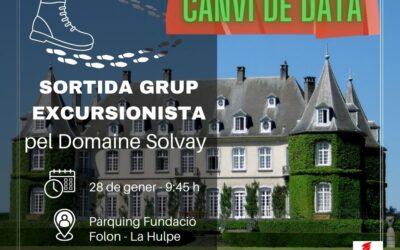 Sortida del grup excursionista pel Domaine Solvay