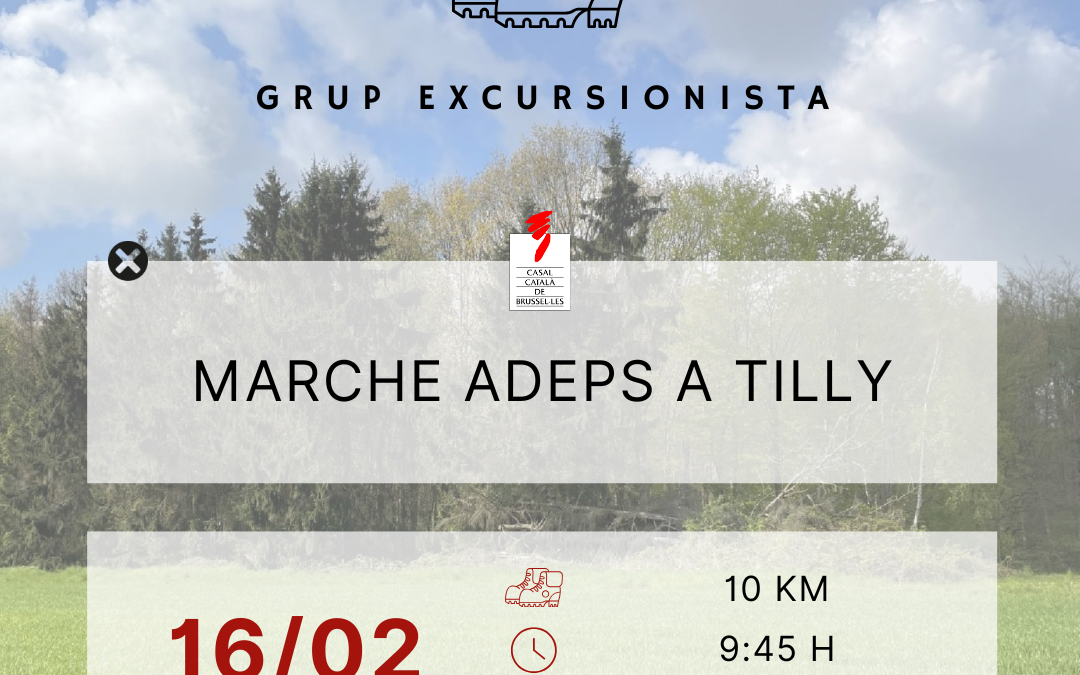 GRUP EXCURSIONISTA: “Marche ADEPS” a Tilly: una caminada entre boscos i camps