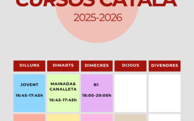 CURSOS DE CATALÀ 2025-26: PREINSCRIPCIÓ OBERTA!