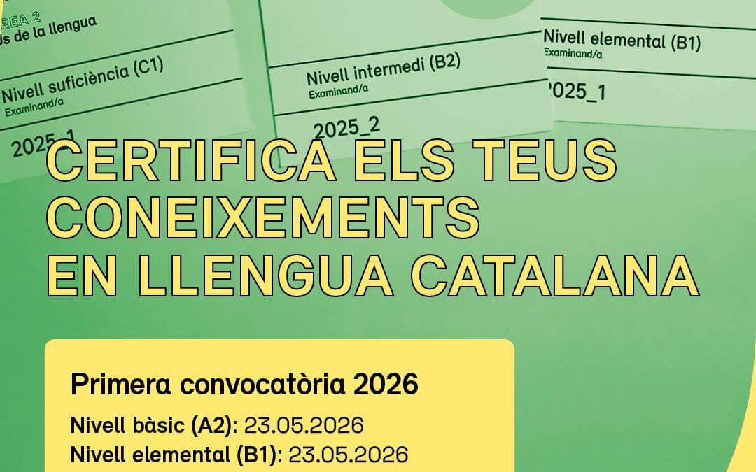 PROVES OFICIALS PER A CERTIFICAR ELS CONEIXEMENTS DE CATALÀ DE L’INSTITUT RAMON LLULL