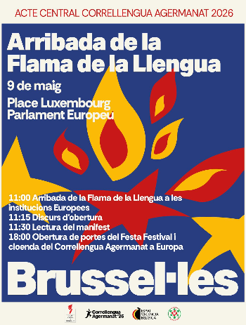 Aquest maig us portem el planàs del mes! El Correllengua arriba a Brussel·les per inaugurar la primera edició del FESTA Festival!