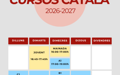 CURSOS DE CATALÀ: PREINSCRIPCIÓ OBERTA!